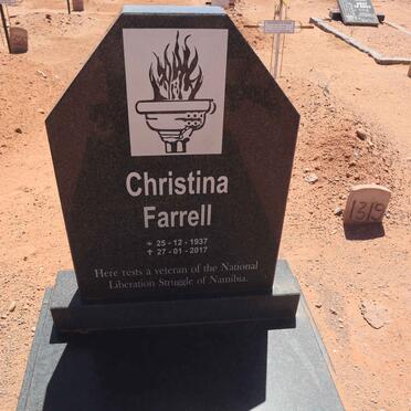 FARRELL Christina 1937-2017