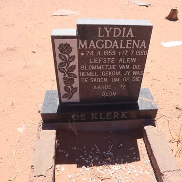 KLERK Lydia Magdalena, de 1959-1960