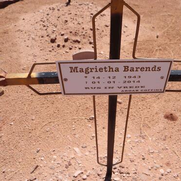 BARENDS Magrietha 1943-2014