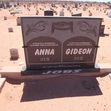 JOBS Gideon 1924-19?9 & Anna 1914-199?