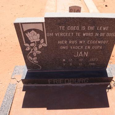 FRIEDBURG Jan 1923-1981