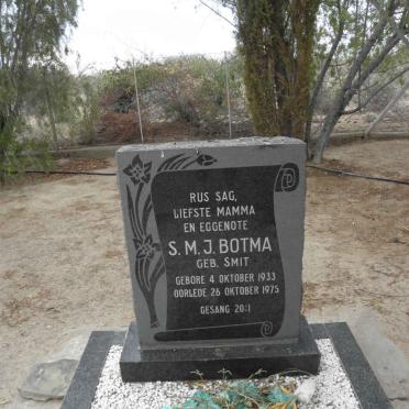 BOTMA S.M.J. nee SMIT 1933-1975