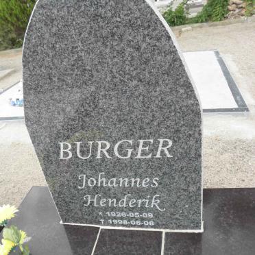 BURGER Johannes Henderik 1926-1998