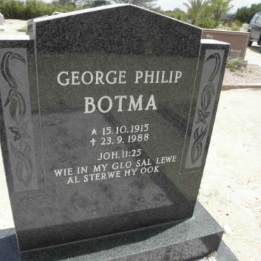 BOTMA George Philip 1915-1988
