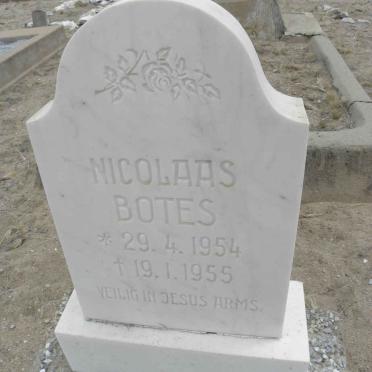 BOTES Nicolaas 1954-1955
