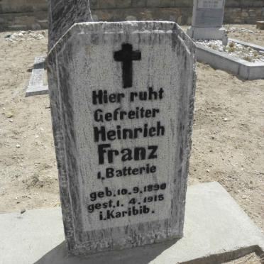 FRANZ Heinrich 1890-1915