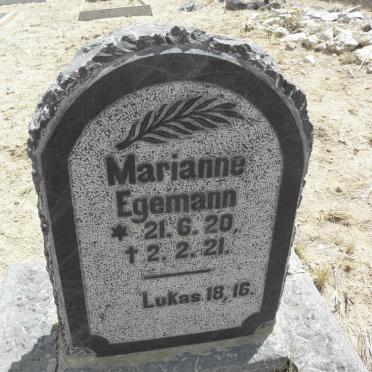 EGEMANN Marianne 1920-1921