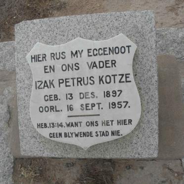 KOTZE Izak Petrus 1897-1957