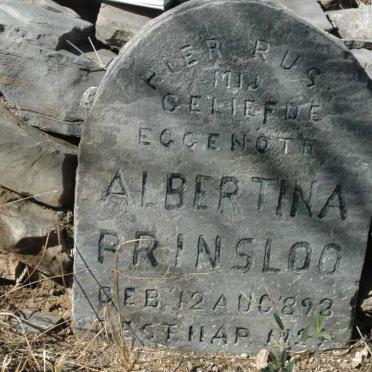 PRINSLOO Albertina 1893-192?