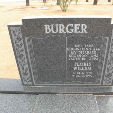 BURGER Floris Willem 1918-1992