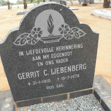 LIEBENBERG Gerrit C. 1910-1978