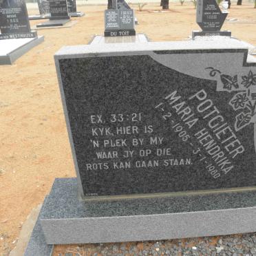 POTGIETER Maria Hendrika 1905-1980