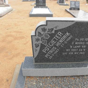 POTGIETER Petrus Hendrik 1903-1980