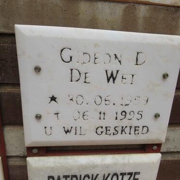 WET Gideon D., de 1959-1995
