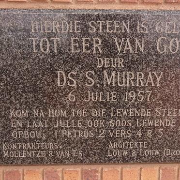 5. Leonardville N.G. Kerk: Gedenksteen