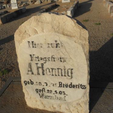 HENNIG A. 1878-1905