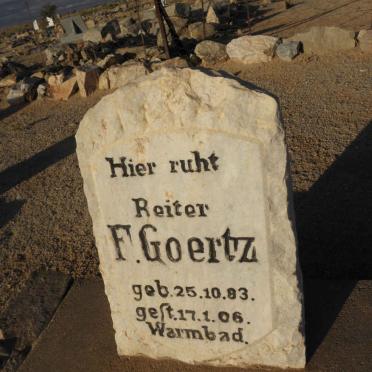 GOERTZ F. 1883-1906