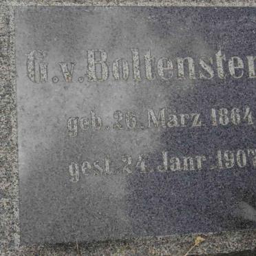 BOLTENSTERN G., von 1864-1907