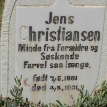 CHRISTIANSEN Jens 1881-1926