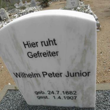JUNIOR Wilhelm Peter 1882-1907
