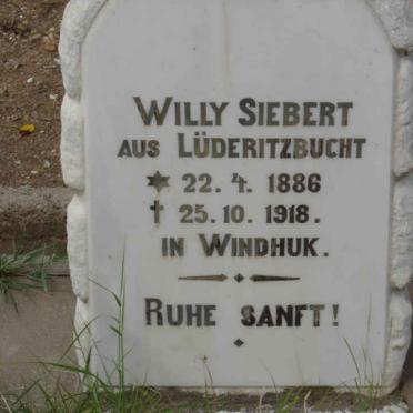 SIEBERT Willy 1886-1918