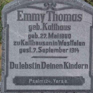 THOMAS Emmy nee KALTHAUS 1880-1914