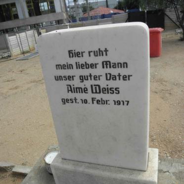 WEISS Aime -1917