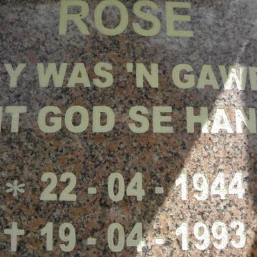 ? Rose  1944-1993 