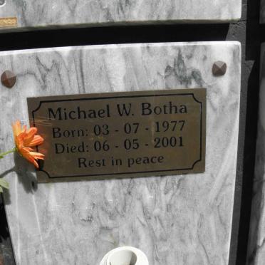 BOTHA Michael W. 1977-2001