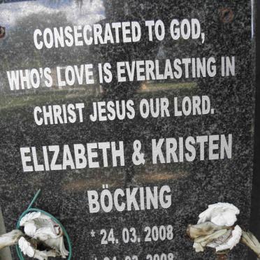 BÖCKING Elizabeth 2008-2008 :: BÖCKING Kristen 2008-2008