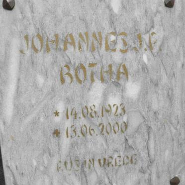 BOTHA Johannes J.P. 1923-2000