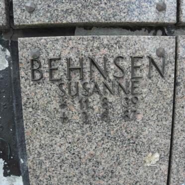 BEHNSEN Susanne 1939-1987