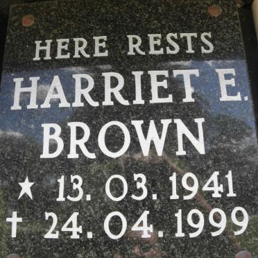 BROWN Harriet E. 1941-1999