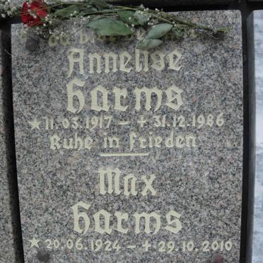 HARMS Max 1924-2010 &amp; Annelise 1917-1986