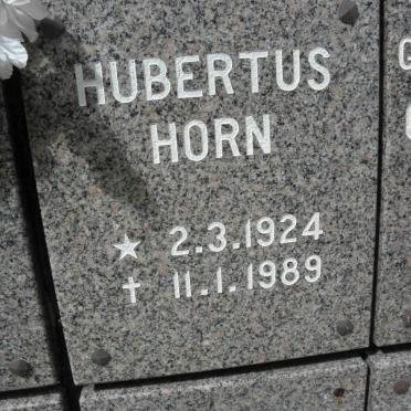 HORN Hubertus 1924-1989