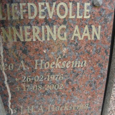 HOEKSEMA A. 1976-2002 :: HOEKSEMA J.H.A. 1980-