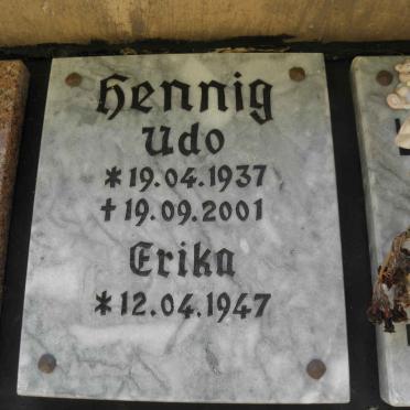 HENNIG Udo 1937-2001 &amp; Erika 1947-