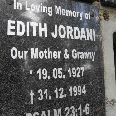 JORDAN Edith 1927-1994