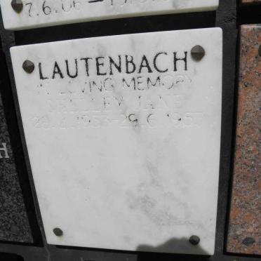 LAUTENBACH Shelley Jane 1953-1953