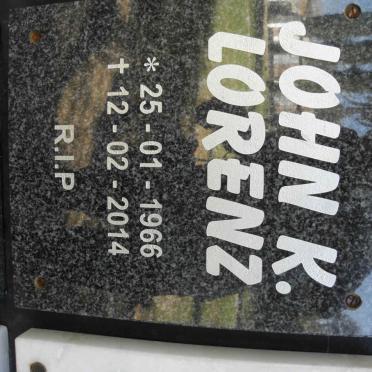 LORENZ John K. 1966-2014