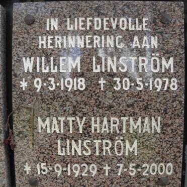 LINSTRÖM Willem 1918-1978 &amp; Matty Hartman 1929-2000 