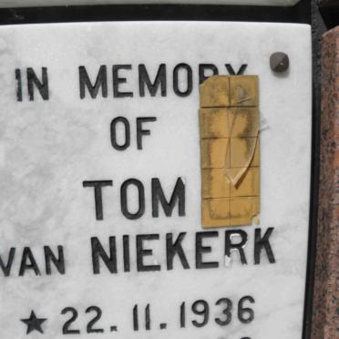 NIEKERK Tom, van 1936-1990