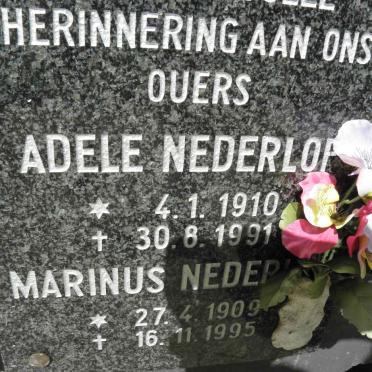 NEDERLOF Marinus 1909-1995 &amp; Adele 1910-1991