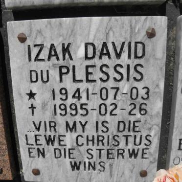 PLESSIS Izak David, du 1941-1995