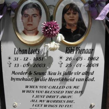 PIENAAR Riki 1962-2008 :: LOOTS Lohan 1981-2003 :: 