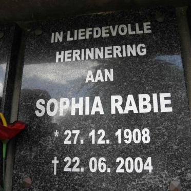 RABIE Sophia 1908-2004