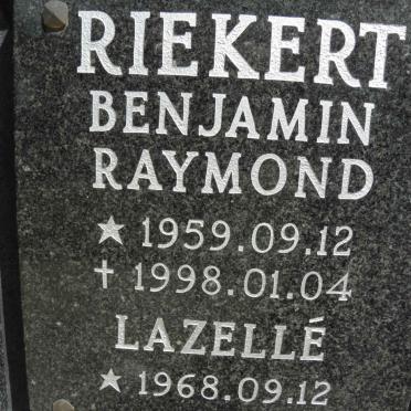 RIEKERT Benjamin Raymond 1959-1998 &amp; Lazellé 1968-