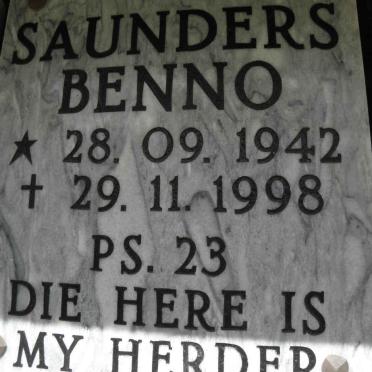 SAUNDERS Benno 1942-1998