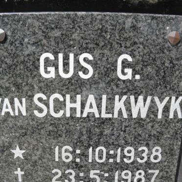SCHALKWYK Gus G., van 1938-1987
