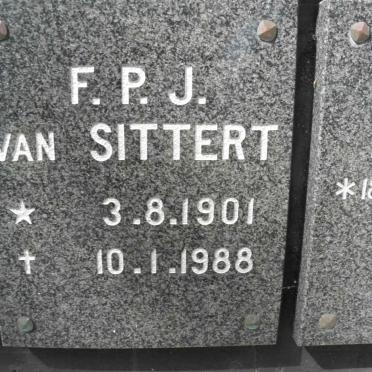 SITTERT F.P.J., van 1901-1988